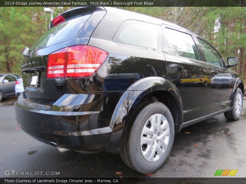 Pitch Black / Black/Light Frost Beige 2014 Dodge Journey Amercian Value Package