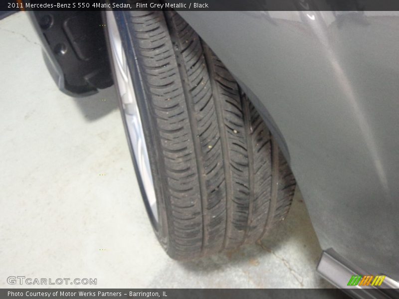 Flint Grey Metallic / Black 2011 Mercedes-Benz S 550 4Matic Sedan