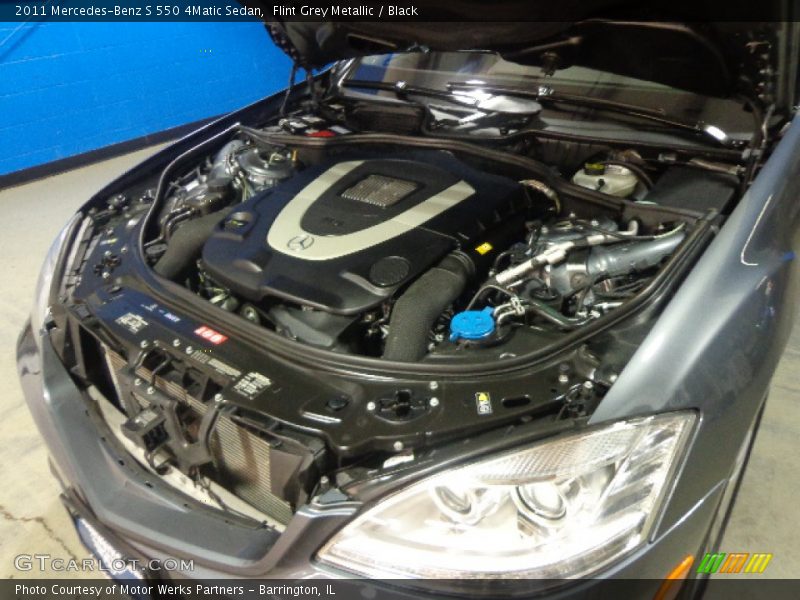 Flint Grey Metallic / Black 2011 Mercedes-Benz S 550 4Matic Sedan