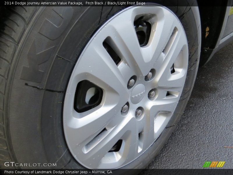 Pitch Black / Black/Light Frost Beige 2014 Dodge Journey Amercian Value Package