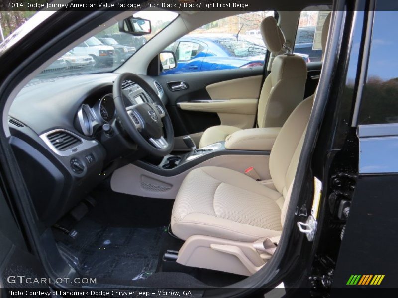 Pitch Black / Black/Light Frost Beige 2014 Dodge Journey Amercian Value Package