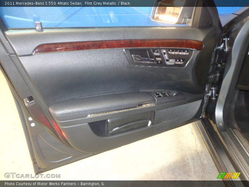 Flint Grey Metallic / Black 2011 Mercedes-Benz S 550 4Matic Sedan