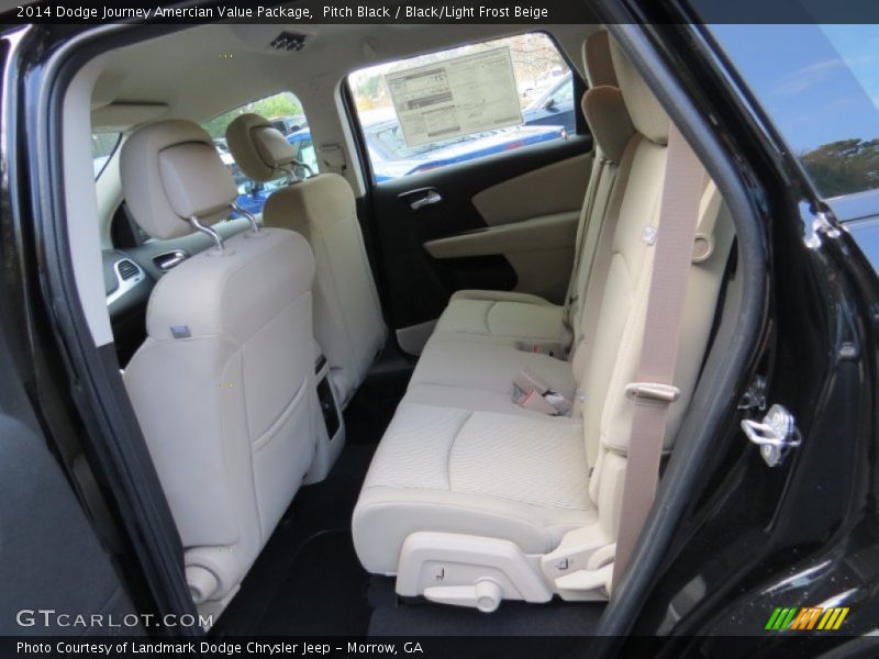 Pitch Black / Black/Light Frost Beige 2014 Dodge Journey Amercian Value Package