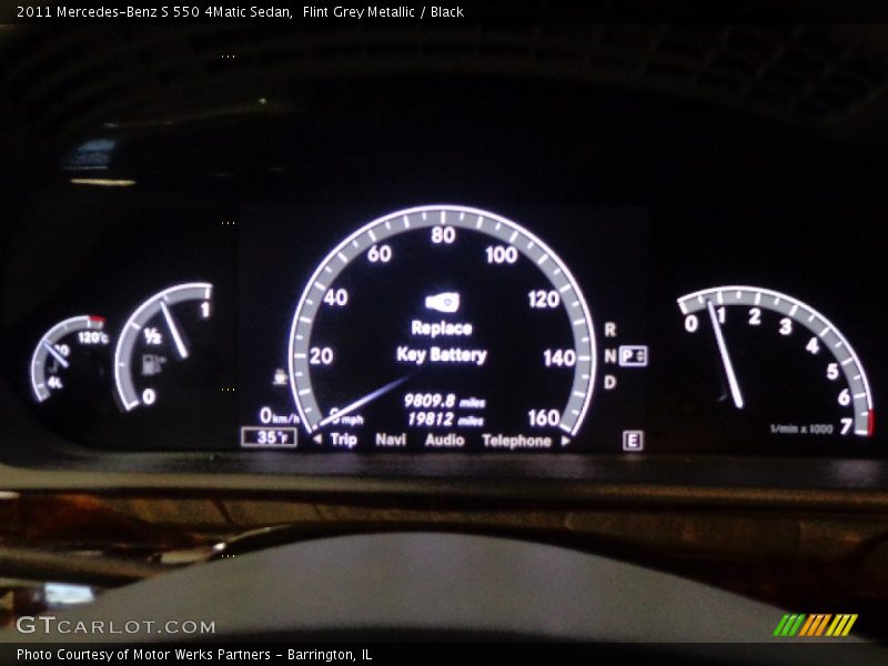 Flint Grey Metallic / Black 2011 Mercedes-Benz S 550 4Matic Sedan