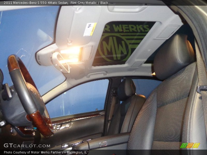 Flint Grey Metallic / Black 2011 Mercedes-Benz S 550 4Matic Sedan
