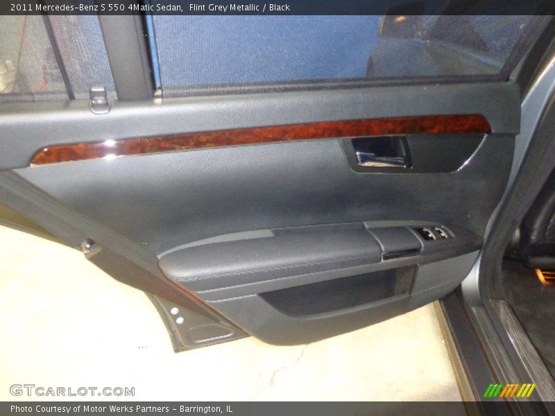 Flint Grey Metallic / Black 2011 Mercedes-Benz S 550 4Matic Sedan