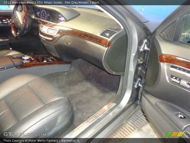 Flint Grey Metallic / Black 2011 Mercedes-Benz S 550 4Matic Sedan