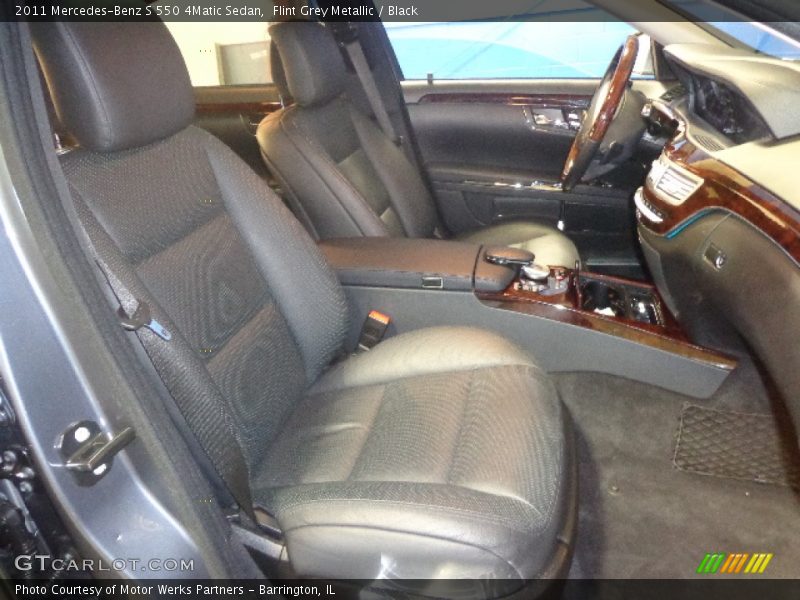 Flint Grey Metallic / Black 2011 Mercedes-Benz S 550 4Matic Sedan