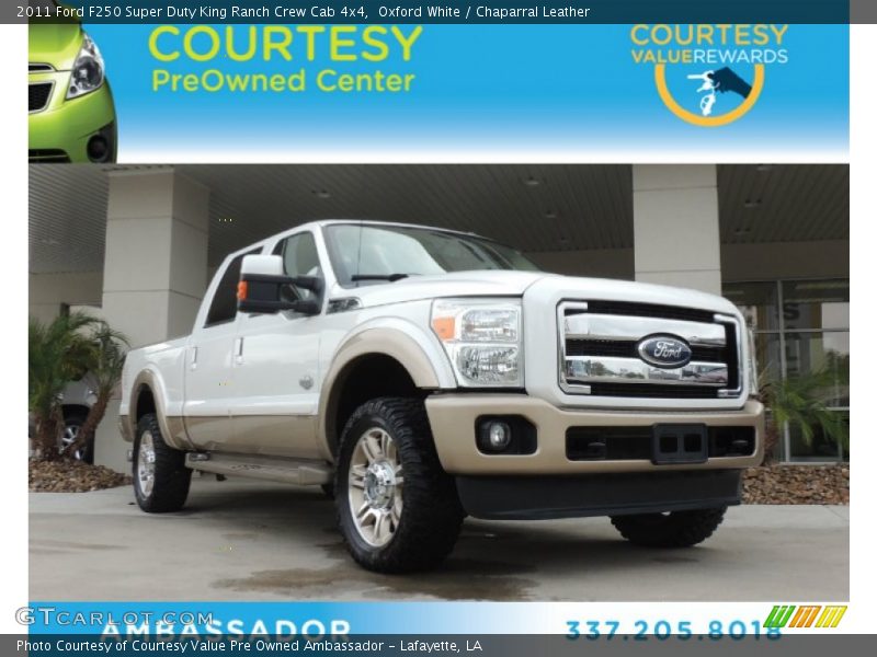 Oxford White / Chaparral Leather 2011 Ford F250 Super Duty King Ranch Crew Cab 4x4