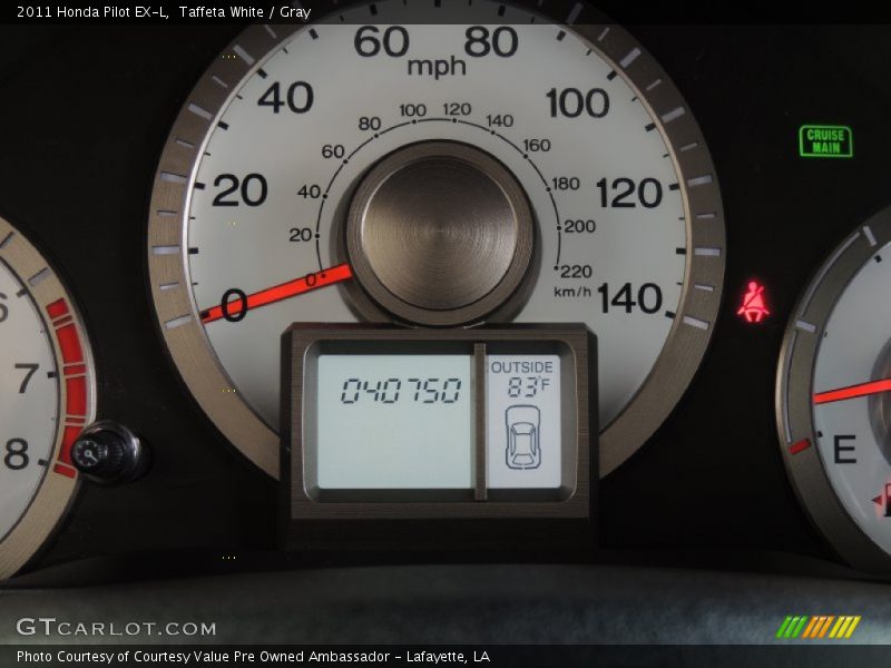 Taffeta White / Gray 2011 Honda Pilot EX-L