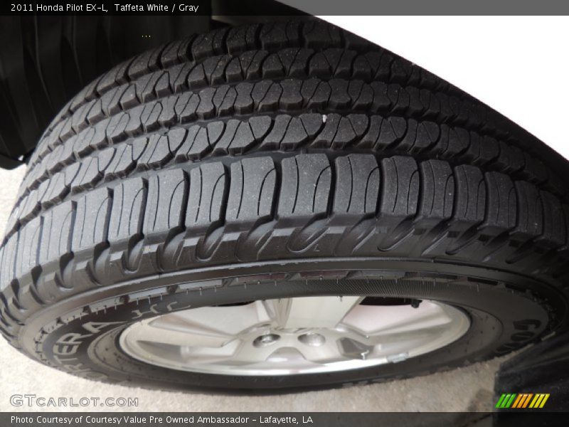 Taffeta White / Gray 2011 Honda Pilot EX-L