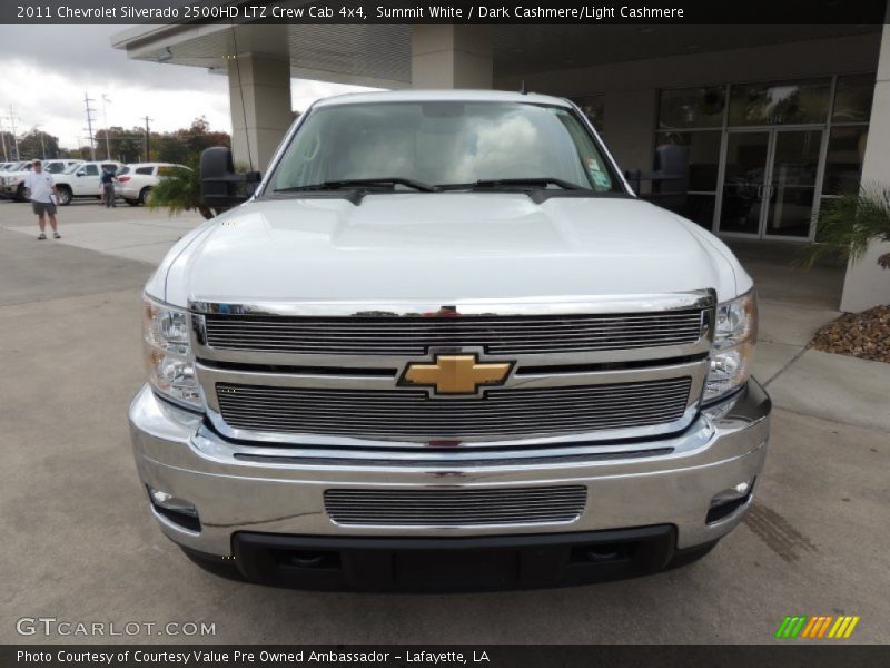 Summit White / Dark Cashmere/Light Cashmere 2011 Chevrolet Silverado 2500HD LTZ Crew Cab 4x4