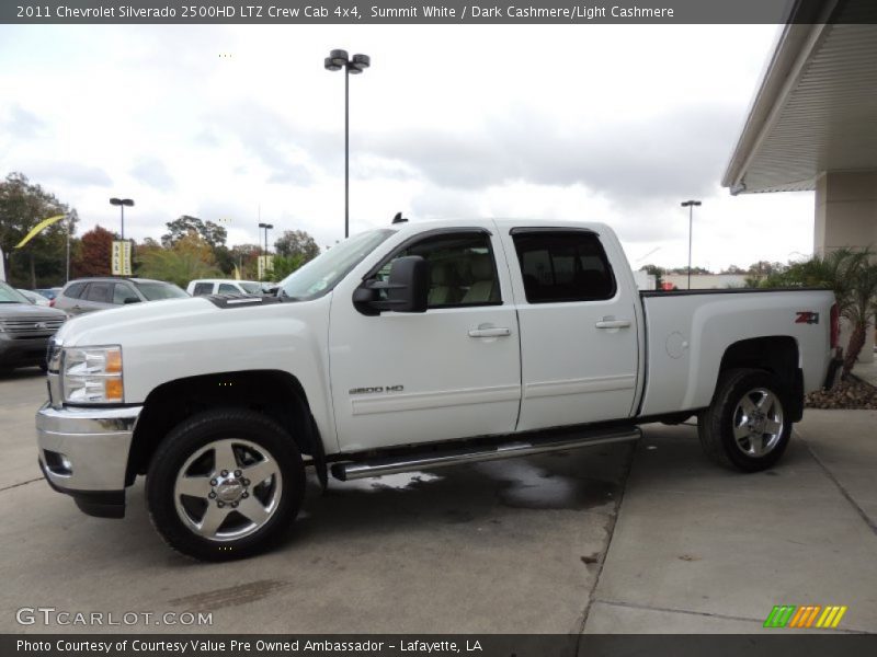 Summit White / Dark Cashmere/Light Cashmere 2011 Chevrolet Silverado 2500HD LTZ Crew Cab 4x4