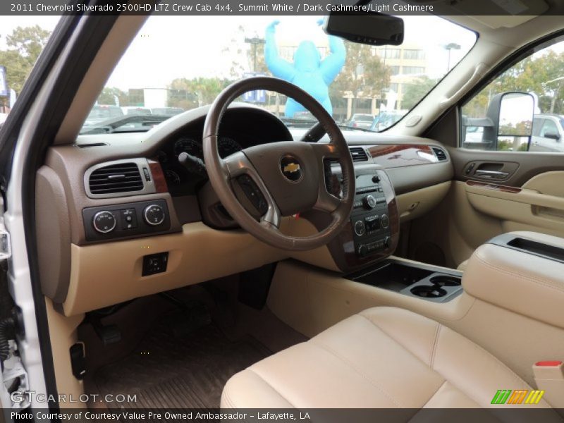 Summit White / Dark Cashmere/Light Cashmere 2011 Chevrolet Silverado 2500HD LTZ Crew Cab 4x4