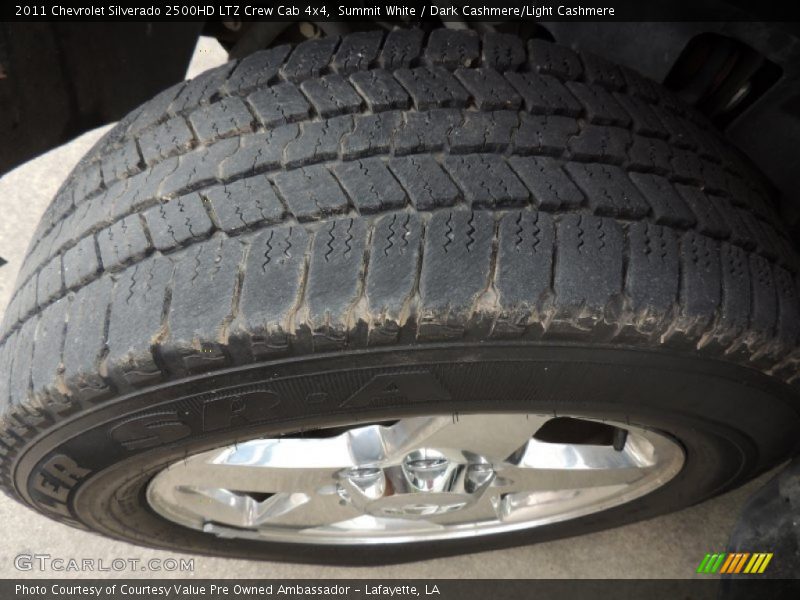 Summit White / Dark Cashmere/Light Cashmere 2011 Chevrolet Silverado 2500HD LTZ Crew Cab 4x4