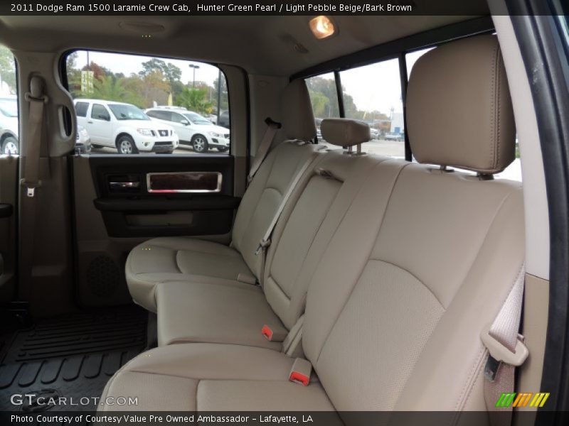 Hunter Green Pearl / Light Pebble Beige/Bark Brown 2011 Dodge Ram 1500 Laramie Crew Cab