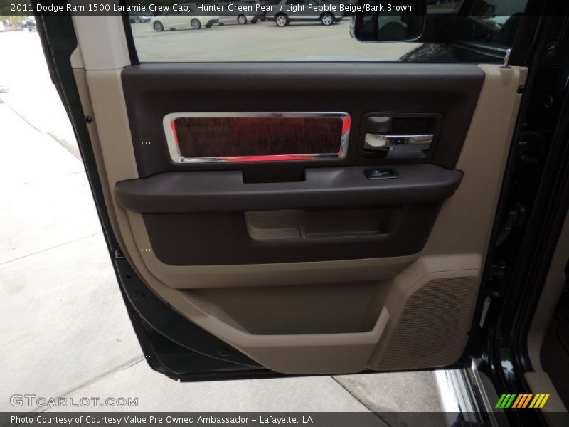 Hunter Green Pearl / Light Pebble Beige/Bark Brown 2011 Dodge Ram 1500 Laramie Crew Cab