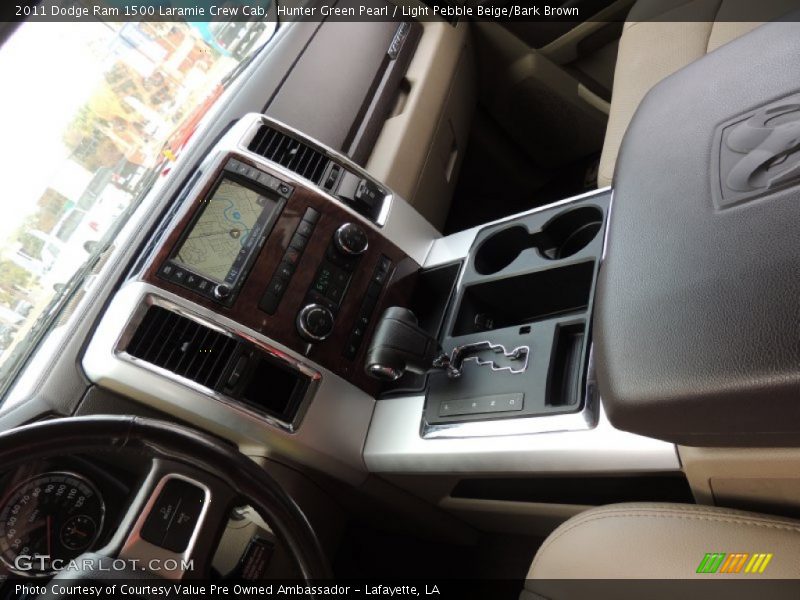 Hunter Green Pearl / Light Pebble Beige/Bark Brown 2011 Dodge Ram 1500 Laramie Crew Cab