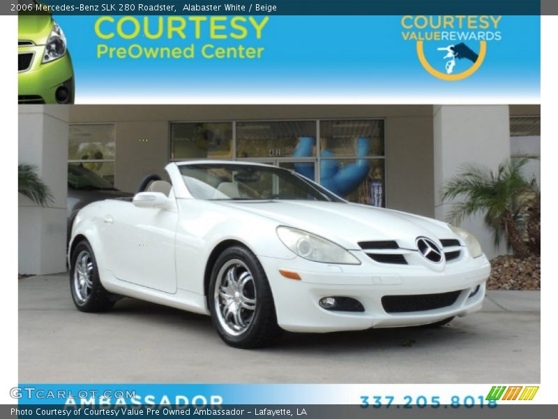 Alabaster White / Beige 2006 Mercedes-Benz SLK 280 Roadster