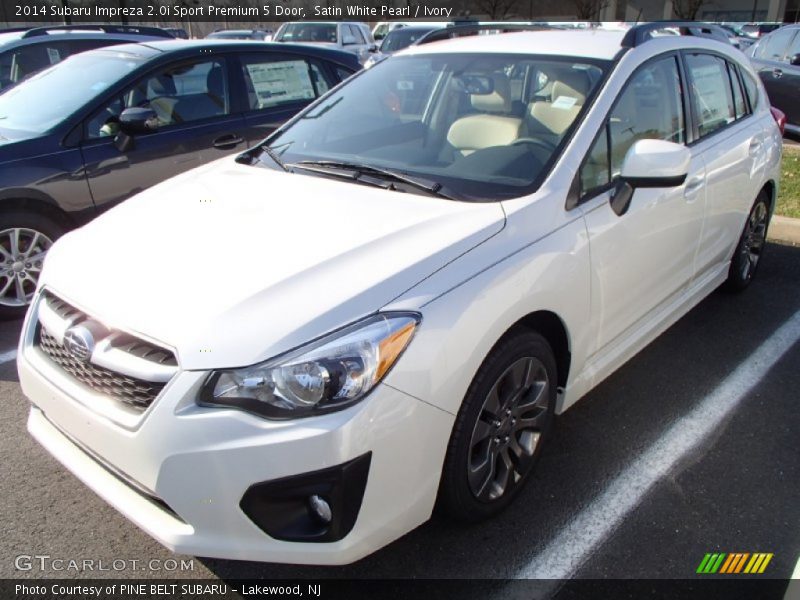 Satin White Pearl / Ivory 2014 Subaru Impreza 2.0i Sport Premium 5 Door