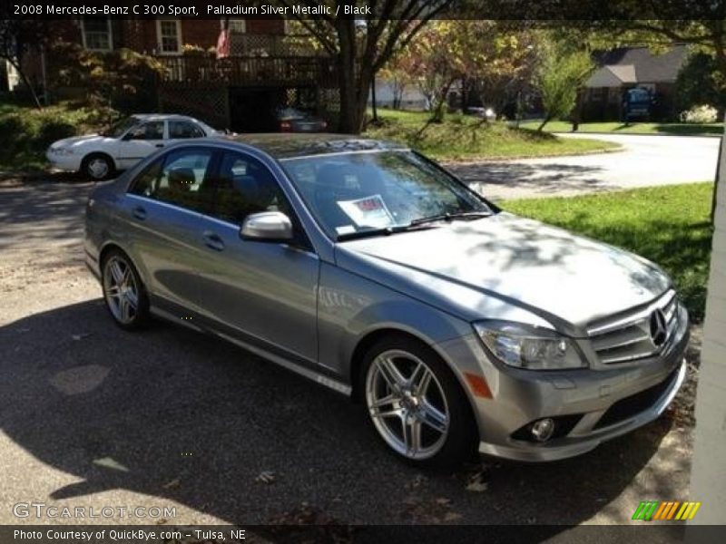 Palladium Silver Metallic / Black 2008 Mercedes-Benz C 300 Sport