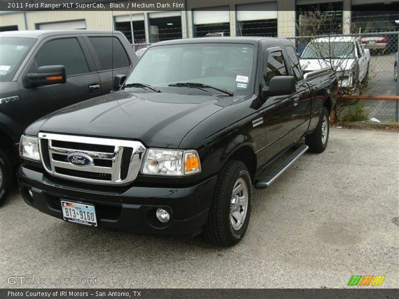 Black / Medium Dark Flint 2011 Ford Ranger XLT SuperCab