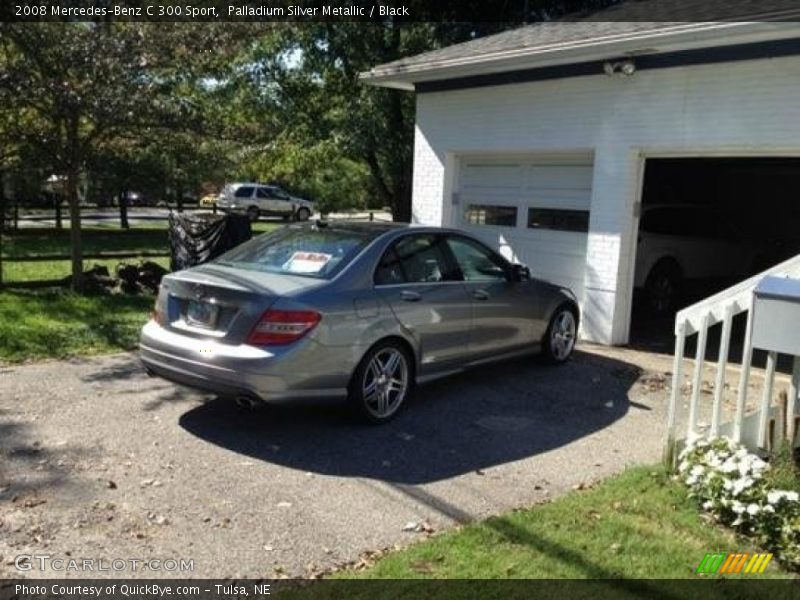 Palladium Silver Metallic / Black 2008 Mercedes-Benz C 300 Sport