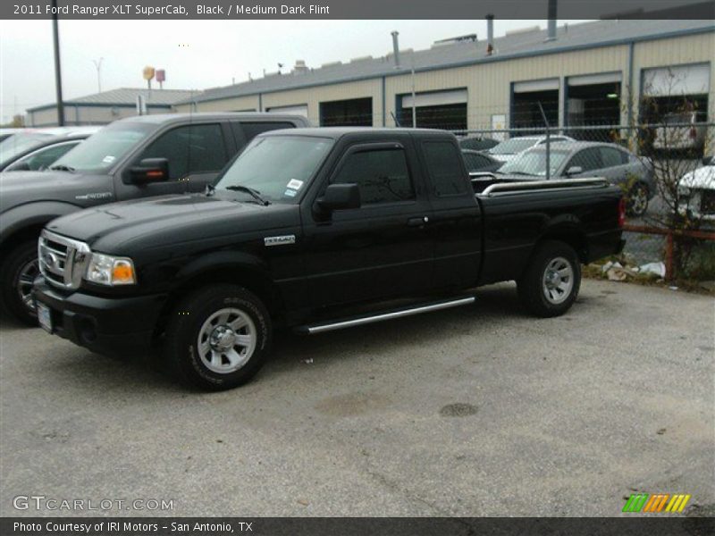 Black / Medium Dark Flint 2011 Ford Ranger XLT SuperCab