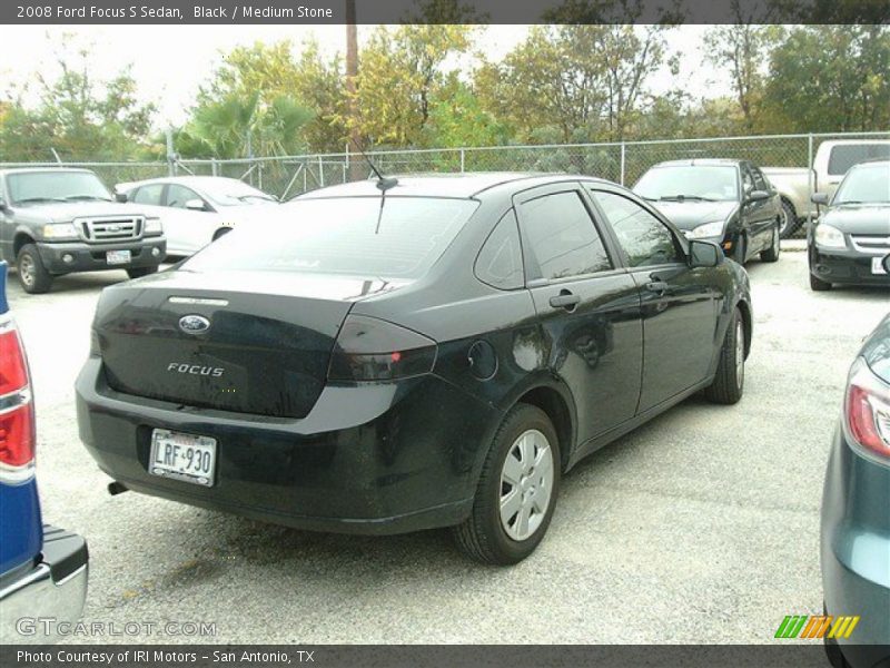Black / Medium Stone 2008 Ford Focus S Sedan