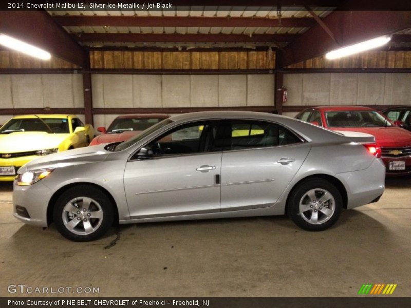 Silver Ice Metallic / Jet Black 2014 Chevrolet Malibu LS
