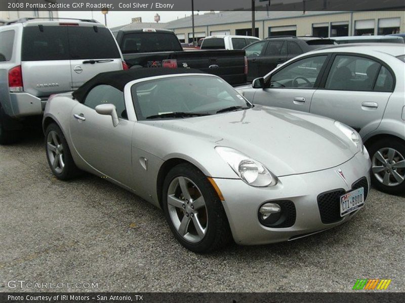 Cool Silver / Ebony 2008 Pontiac Solstice GXP Roadster