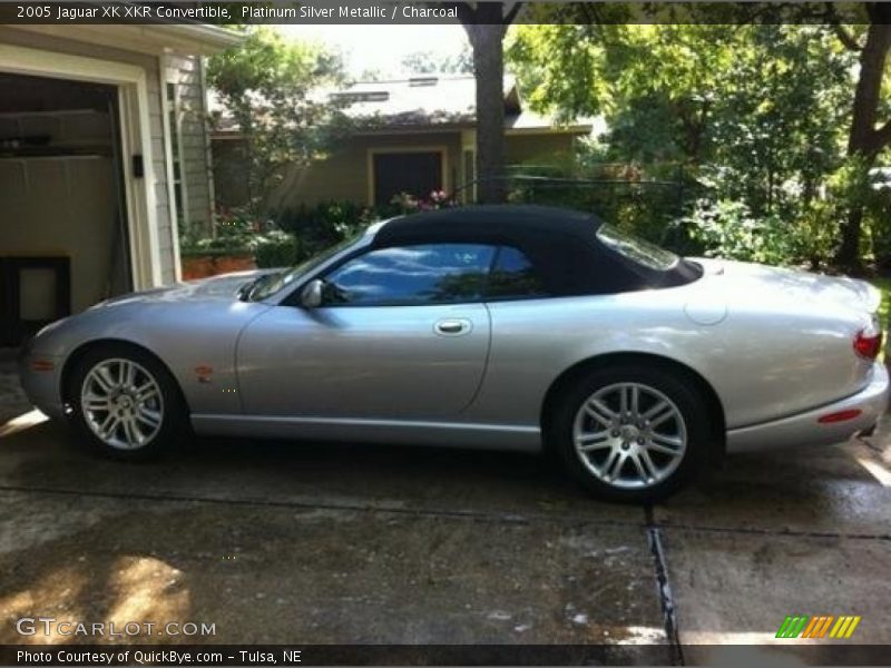 Platinum Silver Metallic / Charcoal 2005 Jaguar XK XKR Convertible