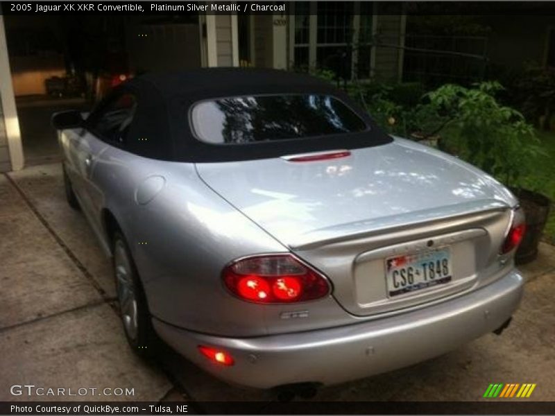 Platinum Silver Metallic / Charcoal 2005 Jaguar XK XKR Convertible