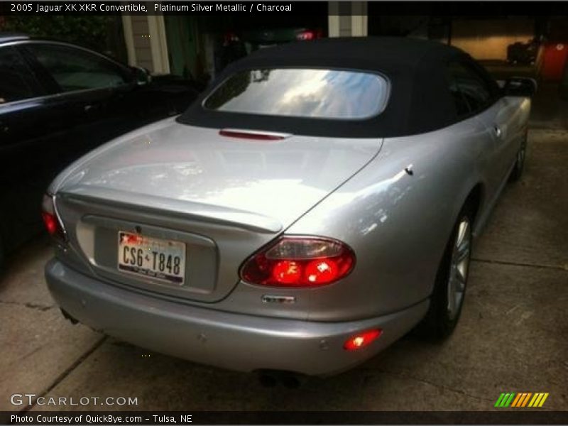 Platinum Silver Metallic / Charcoal 2005 Jaguar XK XKR Convertible