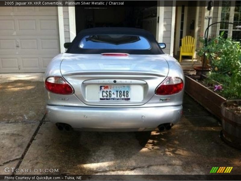 Platinum Silver Metallic / Charcoal 2005 Jaguar XK XKR Convertible