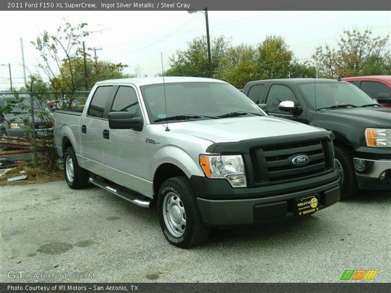 Ingot Silver Metallic / Steel Gray 2011 Ford F150 XL SuperCrew