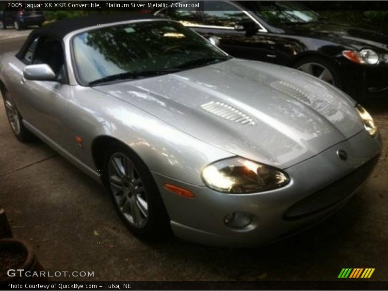 Platinum Silver Metallic / Charcoal 2005 Jaguar XK XKR Convertible