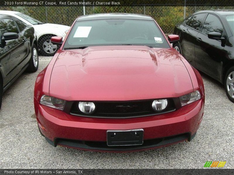 Red Candy Metallic / Charcoal Black 2010 Ford Mustang GT Coupe