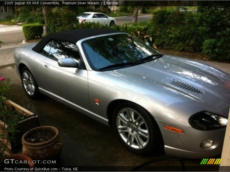 Platinum Silver Metallic / Charcoal 2005 Jaguar XK XKR Convertible
