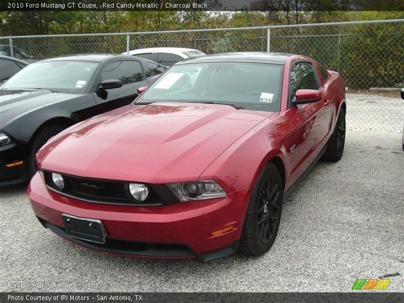 Red Candy Metallic / Charcoal Black 2010 Ford Mustang GT Coupe