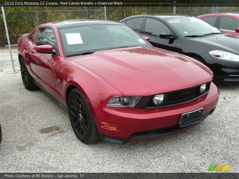 Red Candy Metallic / Charcoal Black 2010 Ford Mustang GT Coupe