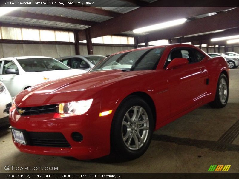 Red Hot / Black 2014 Chevrolet Camaro LS Coupe