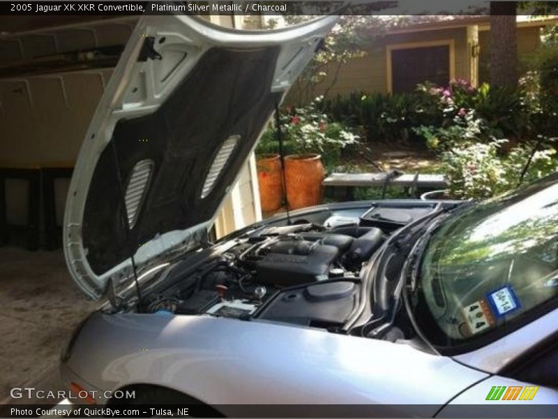 Platinum Silver Metallic / Charcoal 2005 Jaguar XK XKR Convertible
