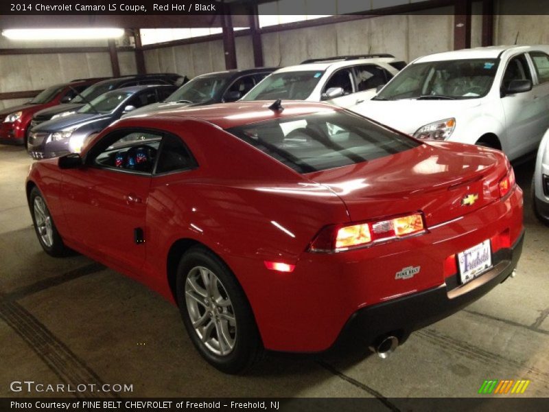Red Hot / Black 2014 Chevrolet Camaro LS Coupe