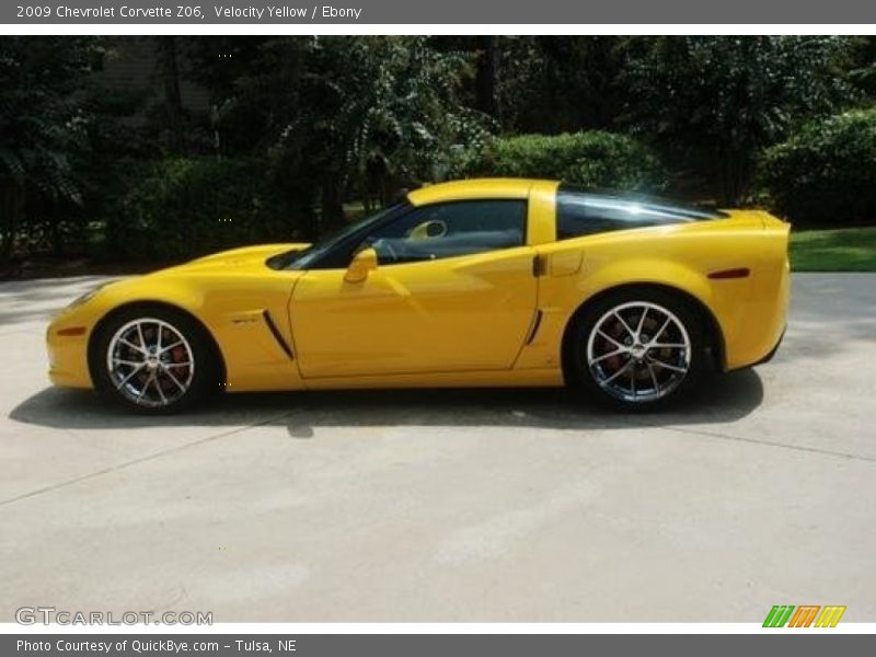 Velocity Yellow / Ebony 2009 Chevrolet Corvette Z06