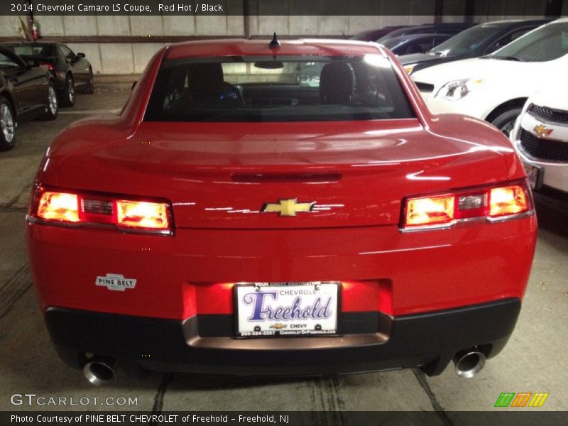 Red Hot / Black 2014 Chevrolet Camaro LS Coupe