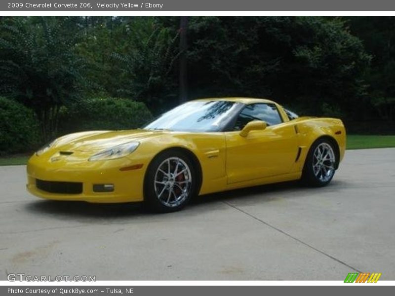 Velocity Yellow / Ebony 2009 Chevrolet Corvette Z06