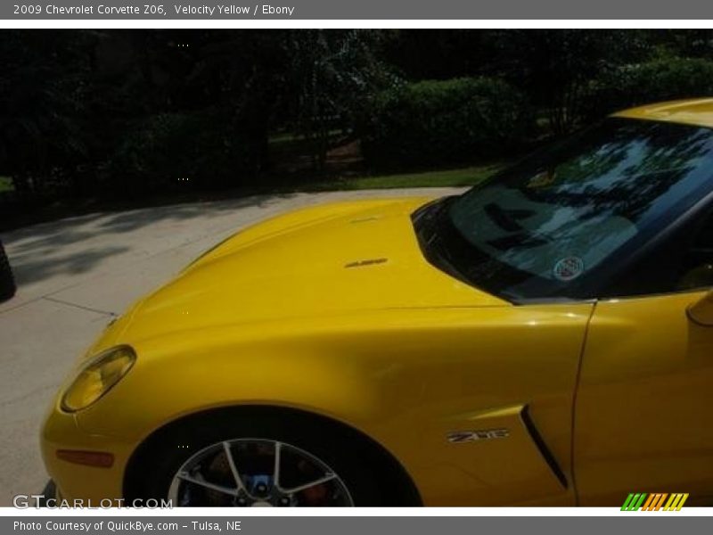 Velocity Yellow / Ebony 2009 Chevrolet Corvette Z06