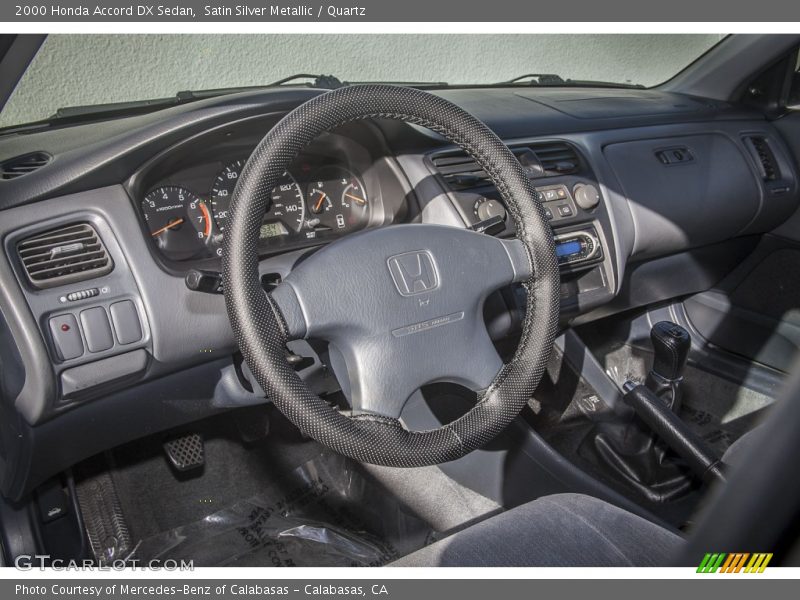 Satin Silver Metallic / Quartz 2000 Honda Accord DX Sedan