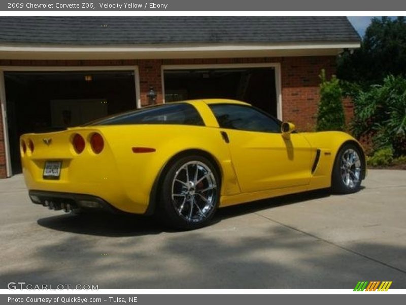 Velocity Yellow / Ebony 2009 Chevrolet Corvette Z06